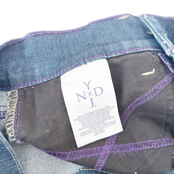NYDJ Cuffed Jean Shorts Sz 2P - Picture 4 of 7